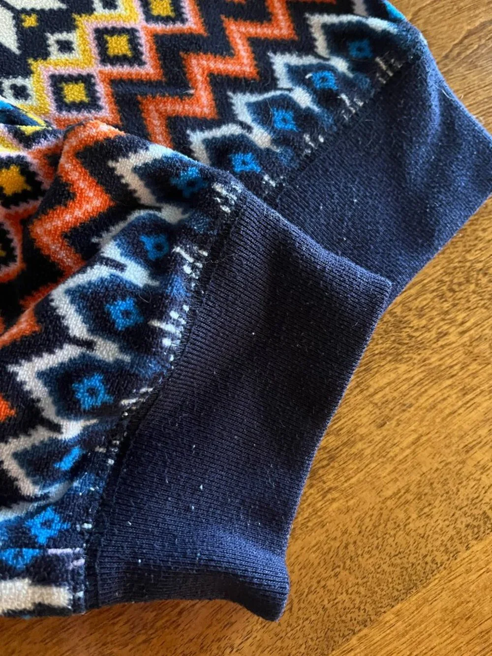 Old Navy fair isle fleece pajama pants M 8